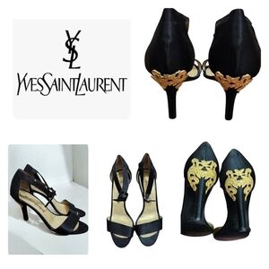 Saint Laurent Heels Black Women's Size 7.5 M